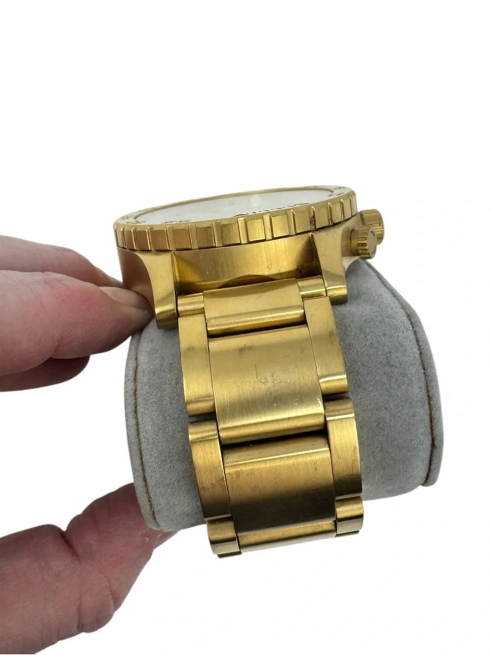 Nixon Men’s 51-30 Chronograph Watch, 51mm All Gold‎ Needs Battery Professional
